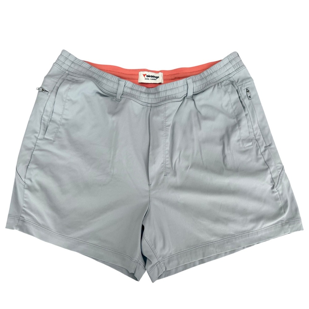 Birddogs Mens Gym Shorts Gray Size 3XL 4.5 In Inseam Pockets Athletic Active